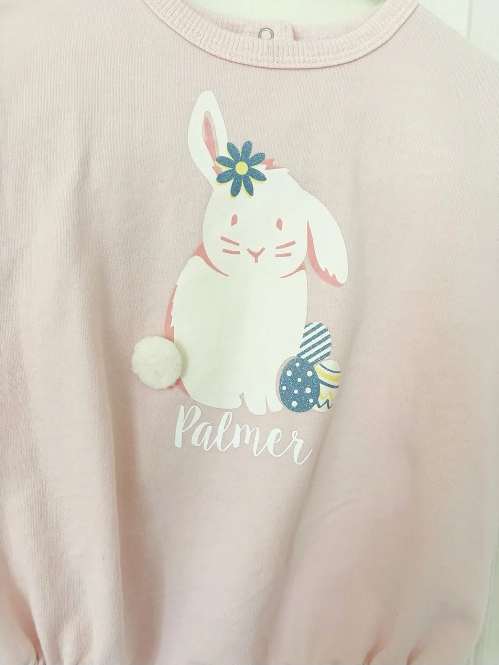 18m • PALMER pink bunny bubble sweatshirt